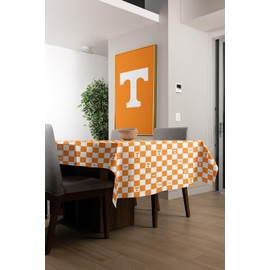University of Tennessee Volunteers Disposable Tablecloth, 9ft x 4.5ft, Orange and White, Birthday, Graduation, and Football Game Day Party Decor (1 Plastic 9' Rectangle)