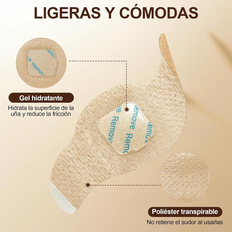 Parches Cuidado para Uñas de Pies, Mejorar el Aspecto de