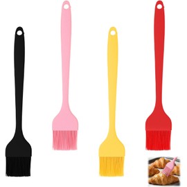 4Pzs Juego De Silicona Para Cocina - Colores Para Diferenciar Salsas Silicona Alimentaria Resistente Al Calor (-40°C A 230°C) - Ideal Para Hornear, Barbacoa Y Repostería