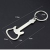 Générique Electric Guitar Style Steel Bottle Opener Keyring, Moyen, Stainless