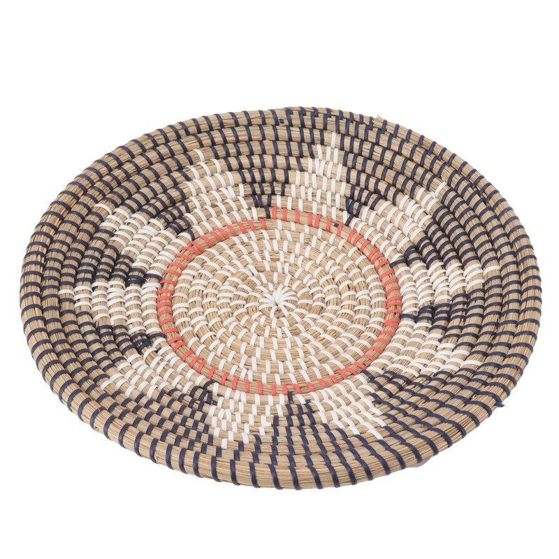 Round Grass Wall Ornaments 35cm Diameter Hand Knitting Hanging Woven