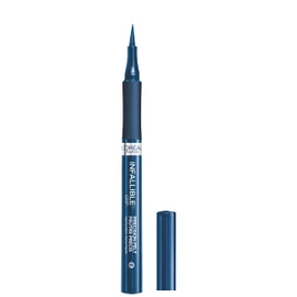 L'Oreal Paris Cosmetics Paris Makeup Infallible Grip Precision Felt Eyeliner, Smudge Resistant, Long Lasting Waterproof Eyeliner, Blue, Blue, 0.03 fl oz