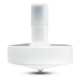 Star Quick Links Premium Polished Spinning Top with 3 mm Stainless Steel Ball Tip High Performance Metal Top Spinner (Wide Tip Spinning Top, Acrylic)