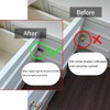 XnxnzhHo Hidden Cabinet Pulls, 2-Pack Brushed Low Profile Drawer Handles,