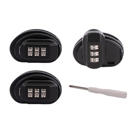 PEAKLOCK Zinc Alloy 3 Digit Combination Gun Lock, Trigger Lock Fits Rifles Shotguns Pistols Handguns BB Guns (3 PK)
