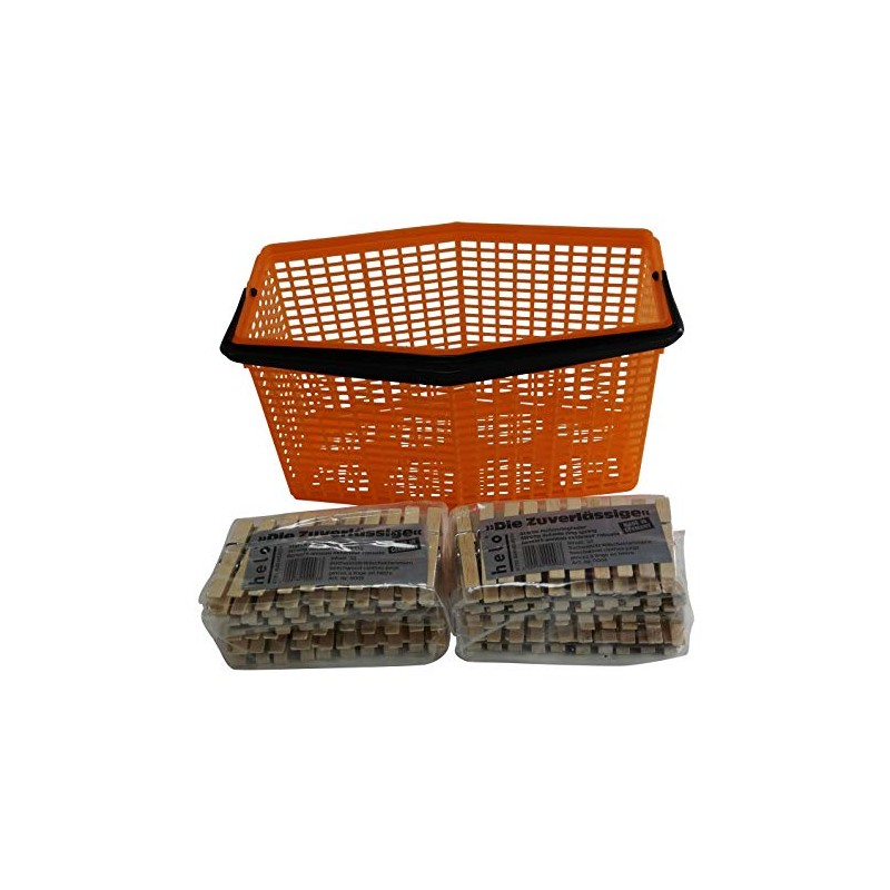 Haushalt-Krausse Helo Wooden Clothes Pegs with Outer Ring Spring Pack