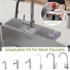 15 Inch Silicone Faucet Mat for Kitchen Sink Splash Guard
