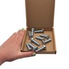 (Pack of 10) DIN 933 Steel Hex Bolts M10 x