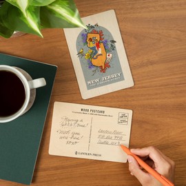 Cape May, New Jersey, State Treasure Trove, State Series (4x6 Birch Wood Postcards, 2-Pack Stationary, Rustic Home Wall Decor)