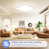 LED Ceiling Light Living Room 4000K-24W-2800LM, IP44 Waterproof Modern Simple