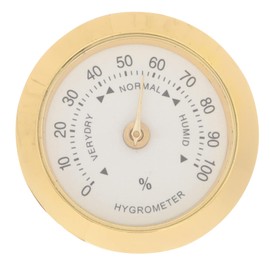 Operitacx 2 Stück Gitarren-Hygrometer Feuchtigkeit drinnen Sensor Messgerät Gitarrenlehre Digital Hygrometer Instrumentenzubehör Hygrometer -Gitarre Hydrometer Legierung Golden