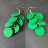 JIMARIN Handmade Bohemian Wooden Round Geometry Dangle Drop Earrings Long