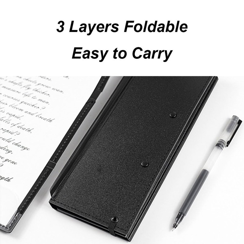 Nursing Clipboard, 3-Layers Foldable Nurse Clip Boards with Pen Holder