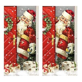 20 Individual Handkerchiefs Christmas Nostalgia Santa. 2 Packs of 10 Individual Handkerchiefs Gift