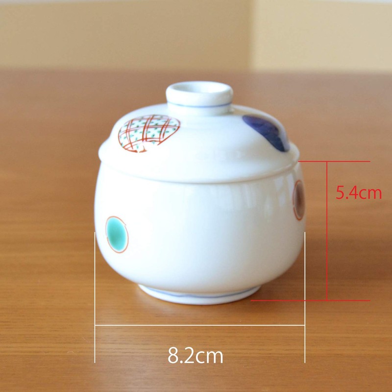 Chawan Mushi Dish, Set of 3, Dinnerware Set, Arita Ware,