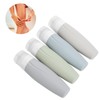 Empty Dispenser Bottle Silicone Refillable Container Shampoo Body Wash Travel