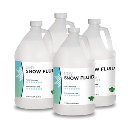 Froggys Flakes - 4 Gallon Case - Snow Machine Juice Fluid - Dry Formula (50-75 Feet Float/Drop)