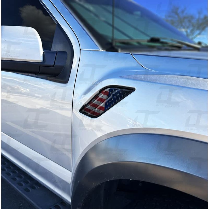 Decal Concepts American Flag Fender Vent Accent Decal Kit -