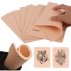 7.8x5.9x0.12” Tattoo Practice Skin - 10 Packs, Rubber Material, Safe