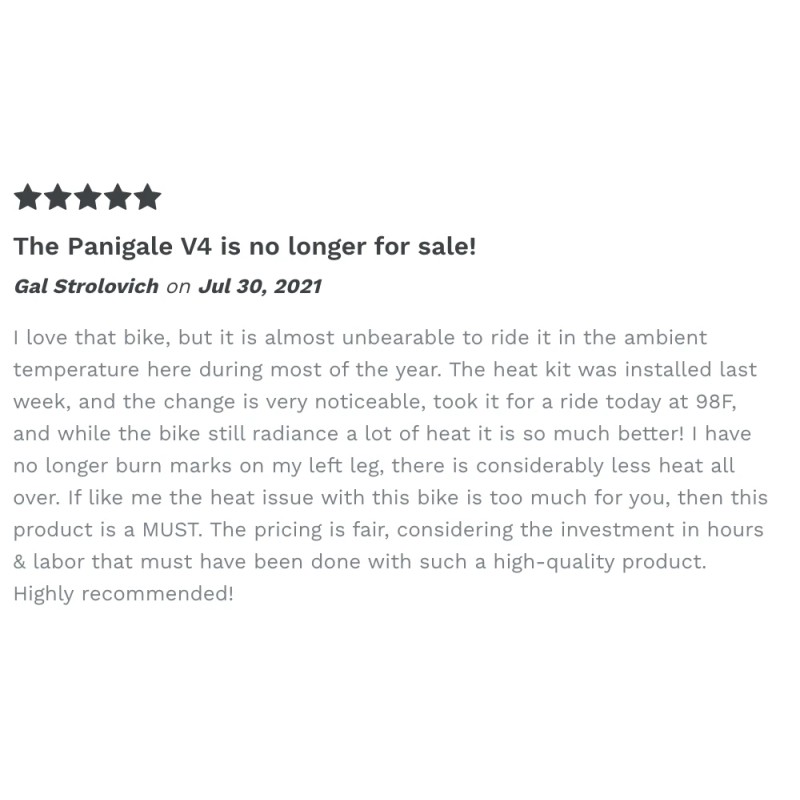 Ducati Spacers Ducati Streetfighter V4 Heat Shield Kit 2020+