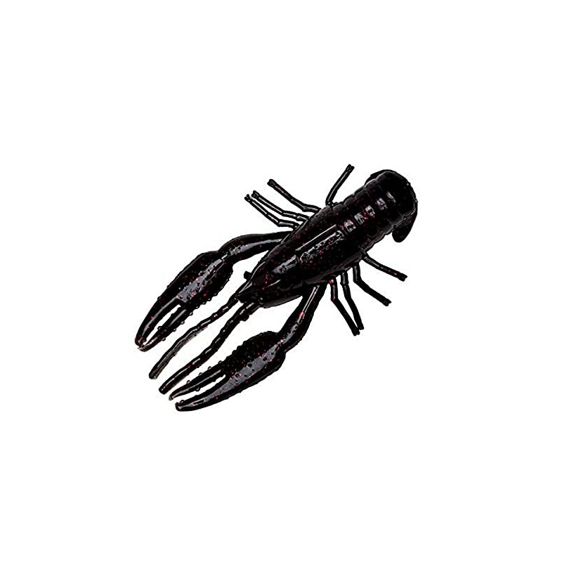 Yum Lures YCRB301 Craw Bug Fishing Bait, Black Neon, 3.25"