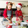 Zhehao Christmas Kids Apron Children Xmas Cooking Aprons Holiday Santa