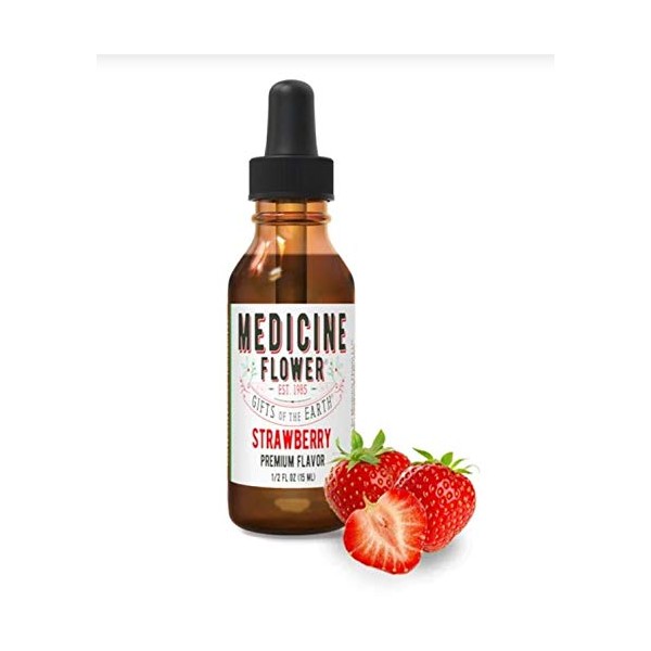 Flavor Extract Premium Natural Strawberry Culinary Use By Medicine Flower 1 oz