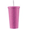 500ml Water Bottle Stainless Steel Rhinestone Decoration Vacuum Water Cup