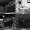 Jotia 2 Pack Car Trash Can with Lid and 60Pcs