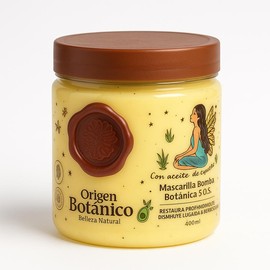 Ritual Botánico Mascarilla Capilar S.O.S 400ml – Deep Repair, Hair Growth, Hydration & Frizz Control for All Hair Types