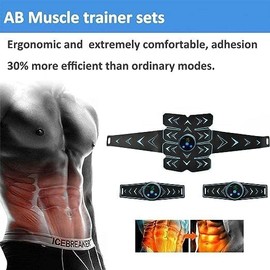 AB Stimulator Belt, Abdominal Toning Belt Trainer, Abs Workout Equipment, Ab Sport Exercise Belt for Men and Women
