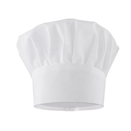 Annlpoy 1 x Professional Unisex Chef's Hat Made of Polyester, Breathable and with Adjustable Elastic Band, Perfect for Catering and Home Use, Figure reactionary