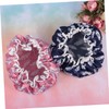 Baluue Elegant Bathing Cap Set 2pcs Shower Hat Stylish Hair