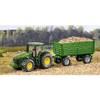 siku 1953 John Deere Tractor with Trailer, 1:50, Metal/Plastic, Green,