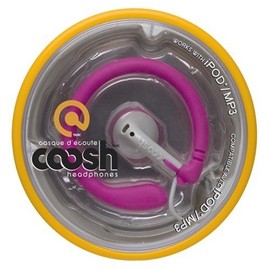 COOSH PINK HEADPHONES w/ Detachable Silicone Ear Rings