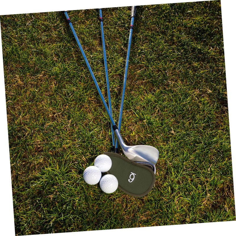 WHAMVOX 12pcs PU Leather Golf Club Head Covers Set Thickened