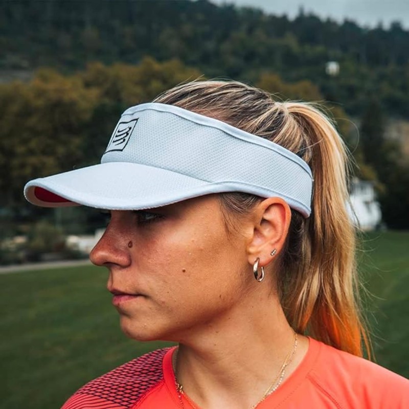 COMPRESSPORT Unisex Visor Visor, White, One Size EU