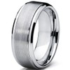 9MM High Polish/Matte Finish Men's Tungsten Ring Wedding Band Size