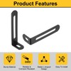 sourcing map 10Pcs L-Shaped Brackets Corner Brace, 2.87"x0.94"x0.59" Corner Bracket