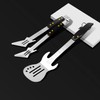 PEPKICN Rock Guitar Style Heavy Duty Stainless Steel 2-Piece Barbecue