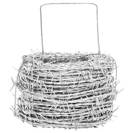 vidaXL Galvanized Barbed Wire 500m Type 100/4 Garden Terrace Fence Barrier