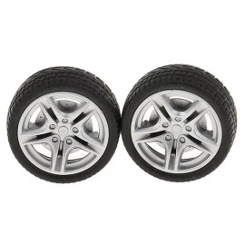 VXB 48mm Rubber Wheel Tires  for Toy Cars-Pack of 2