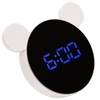 Mirrored Digital Alarm Clock Cute Mice Ear Shape LED Mirror