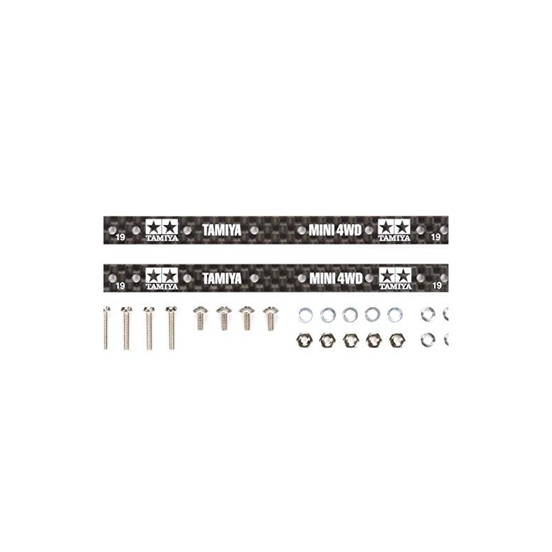 タミヤ グレードアップパーツシリーズ No.497 GP.497 HG 13・19mm ローラー用 カーボンマルチ補強プレート (1.5mm) 15497