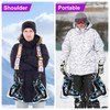 Ski Boot Strap, Adjustable Ski Strap with 360° Swivel Buckle,