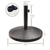 Sunnyglade 18" 30.2-lbs Heavy Duty Round Antiqued Umbrella Base for