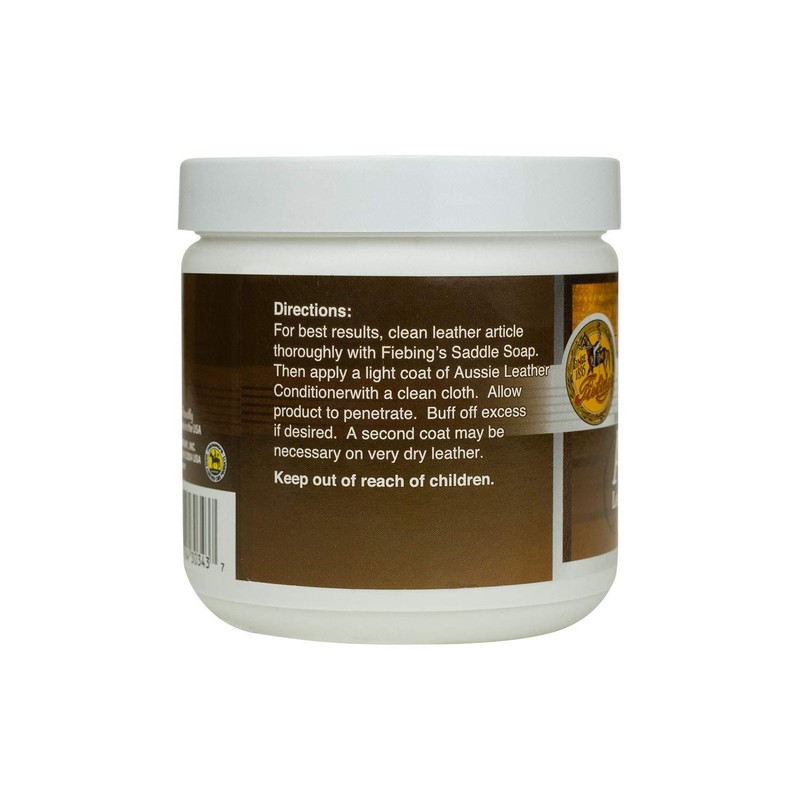 Fiebing's Aussie Leather Conditioner (14 oz) - Contains Beeswax to