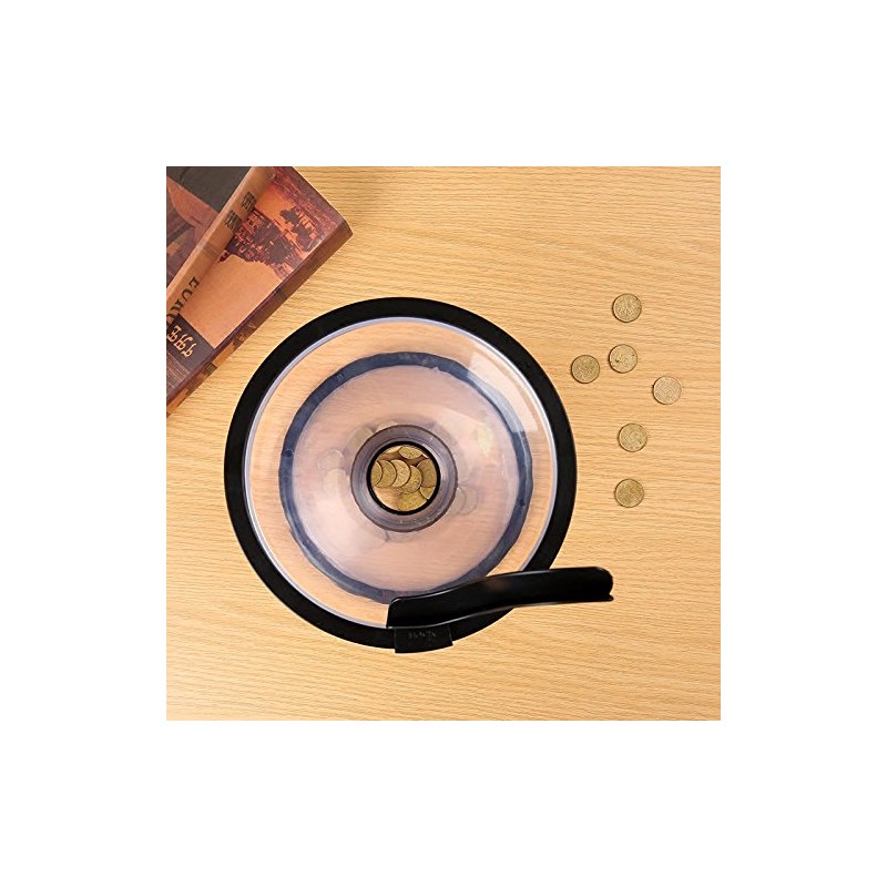 berjalan Creative Transparent Vortex Piggy Bank Gravity Circling Box Turbulence