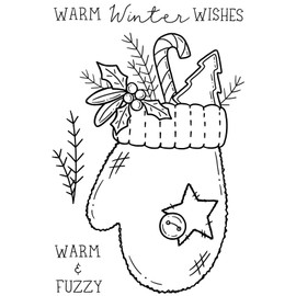 Sam Poole - Fuzzy Mittens - Clear Stamp Set
