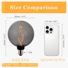 Unique Stained Glass Light Bulbs, Low Lumen Eye-Caring Soft Dim